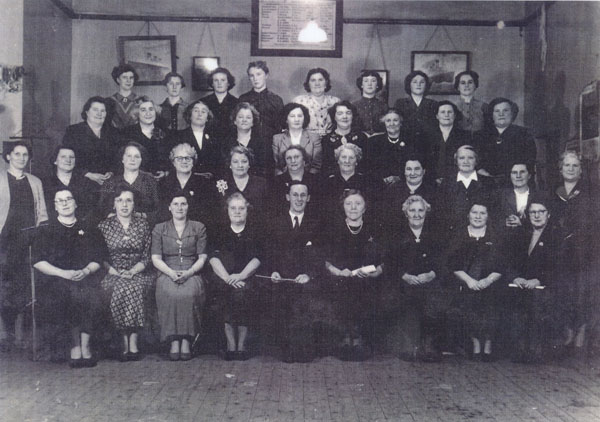 Copy of an undated photograph of the Llangwm Pembrokeshire Ladies Choir